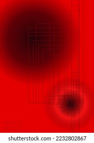 Grunge Minimal Geometric Vector Poster Design with Lines and Gradient Colorful Circles. Collection of Abstract Backgrounds for Covers, Flyers, Templates, Booklets, Cards, Brochures, Branding, etc.