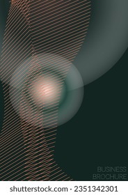Grunge Diseño de afiches de vectores geométricos mínimos con líneas y círculos coloreados gradientes. Colección de fondos abstractos para portadas, volantes, plantillas, folletos, tarjetas, folletos, promoción de marca, etc.