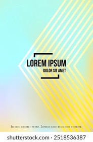 Grunge Minimal Geometric Vector Poster Design with Lines and Gradient Colorful Circles. Set of Abstract Backgrounds for Covers, Flyers, Templates, Booklets, Cards, Brochures, Branding, etc.