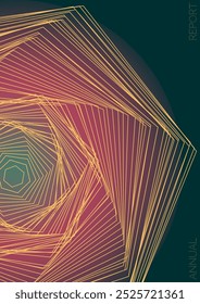 Grunge design de cartaz de vetor geométrico mínimo com linhas e círculos coloridos gradiente. Conjunto de fundos abstratos para capas, folhetos, modelos, livretos, cartões, folhetos, marcas, etc.