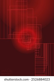 Grunge design de cartaz de vetor geométrico mínimo com linhas e círculos coloridos gradiente. Coleção de fundos abstratos para capas, folhetos, modelos, livretos, cartões, brochuras, marca, etc.