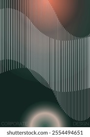 Grunge Minimal Geometric Vector Poster Design with Lines and Gradient Colorful Circles. Set of Abstract Backgrounds for Covers, Flyers, Templates, Booklets, Cards, Brochures, Branding, etc.