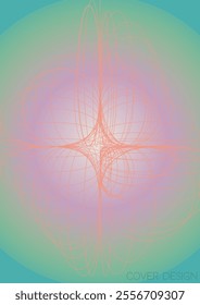 Grunge Minimal Geometric Vector Poster Design with Lines and Gradient Colorful Circles. Collection of Abstract Backgrounds for Covers, Flyers, Templates, Booklets, Cards, Brochures, Branding, etc.