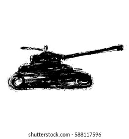 grunge modern tank, vector design element