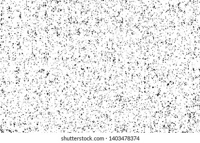 Grunge monochrome background of chaotic small spots, noise and grit. Gray printing element. Overlay template to quickly create a grunge effect. Vector illustration