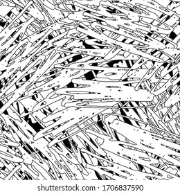 Grunge monochrome urban background. Seamless vector texture