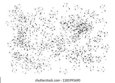 Grunge monochrome vector background. Dust overlay distress grain, image simply placed over object for grungy effect creation. Abstract, splattered, dirty, texture for design. Hand drawn grain surface