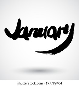 Grunge month sign