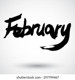 Grunge month sign