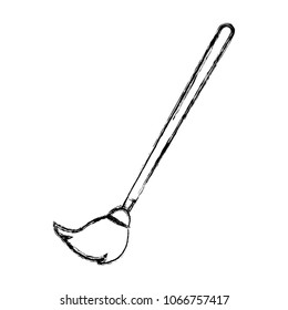 grunge mop object to sweep cleaner house