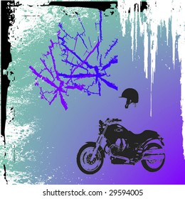 grunge motorcycle background