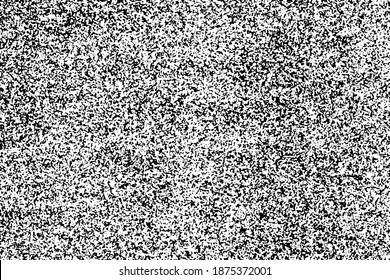 Grunge mottled texture of an organic surface. Monochrome natural background of porous material with chaotic spots and noise. Overlay template. Vector illustration