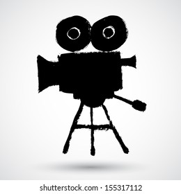 Grunge movie camera