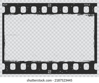 Cinema, movie and photography 35mm film strip template. Vector illustration  template of 3D film strip element. Download a…