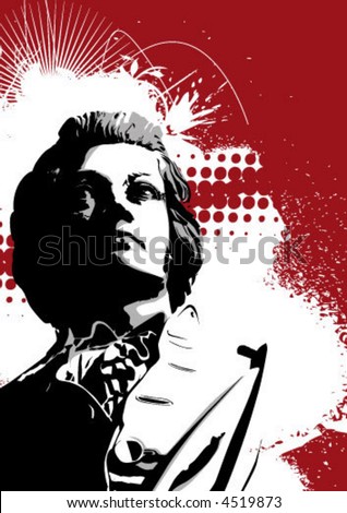 Grunge Mozart Art