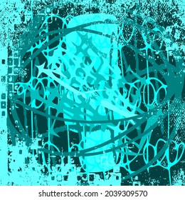 Grunge is multicolored and chaotic. Abstract color texture. Vintage Wallpaper Backdrop