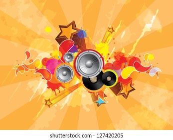 Grunge music background