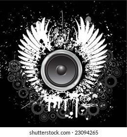 grunge music background