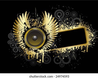grunge music background
