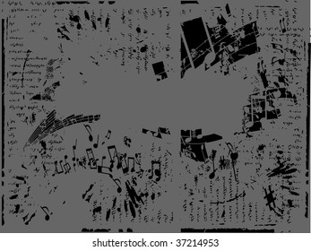 Grunge music background