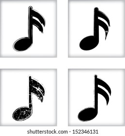 Grunge music symbol 