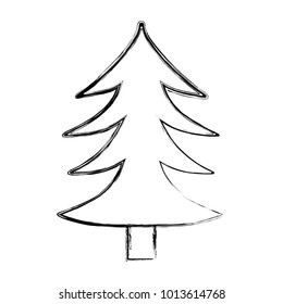 grunge natural pine tree with trunk design