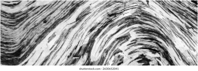 Grunge natural texture halftone background displaying wood pattern. Modern overlay print. Vector grain graphic for design and creative artworks.