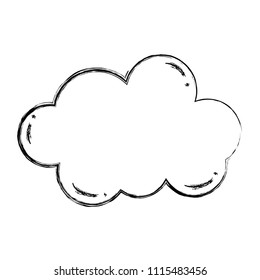 grunge nature fluffy cloud sky design