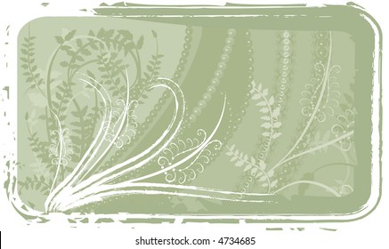 Grunge nature frame.