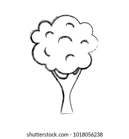 grunge nature tree with trunk and branch design
