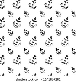 grunge nautical anchor symbol object background