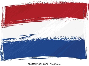 Grunge Netherlands Flag