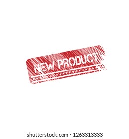Grunge new product emblem, label, badge, logo, seal. grunge stamp