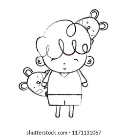 grunge nice boy child with mice animals
