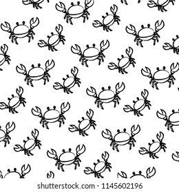 grunge nice crab tropical animal background
