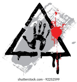 Grunge no touching. vector illustration.