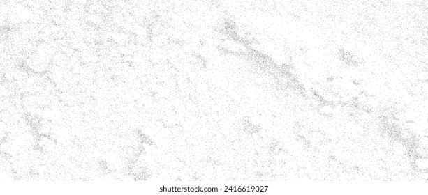 Grunge noise gradient texture. Dirty grain background. Dotted halftone overlay. Sand dusty distressed wallpaper. Grungy grit pattern. Black white random dot texture for poster, banner, print. Vector