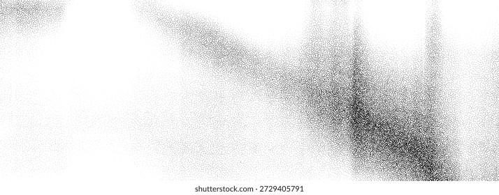 Grunge noise grain texture. Stippled grunge background. Aged dotted degraded distress overlay. Glitched rasterized photocopy effect backdrop. Sand dust particle wallpaper. Vector worn weathered paper