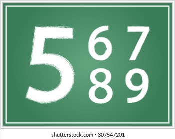Grunge numbers.Vector illustration.