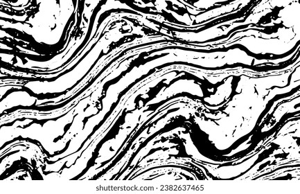 
Grunge old detailed black abstract texture. Lines, veins, cracks. Vector background.