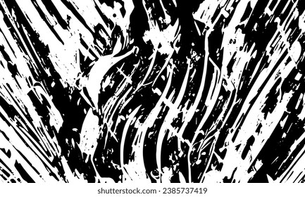Grunge old detailed black abstract texture. Vector background	
