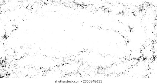 Grunge la vieja textura negra detallada. Fondo del vector