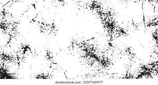 Grunge la vieja textura negra detallada. Fondo del vector