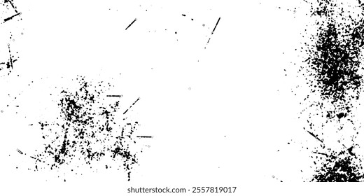 Grunge old detailed black texture. Vector background	
