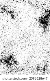 Grunge old detailed black texture. Vector background	
