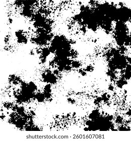 Grunge old detailed black texture. Vector background	
