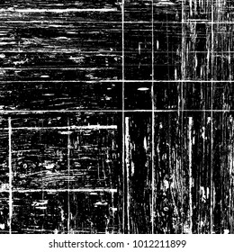 Grunge old grid mesh black cover template. Web cobweb spiderweb net distressed overlay texture. Striped tabby grainy backdrop. Messy dirty surface creative element. EPS10 vector.