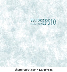 Grunge old paper texture, vector blue background