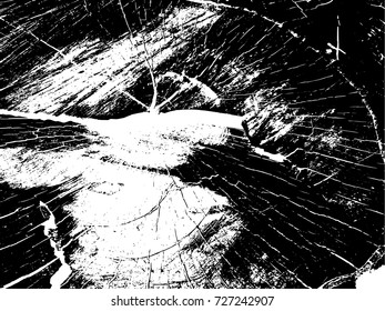 Grunge old wood black cover template. Wooden dry planks diagonal distressed overlay texture with knot. Weathered rural grainy timber backdrop. Aged dried board creative element.

