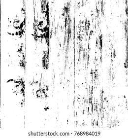 Grunge old wood black cover template. Wooden dry planks diagonal overlay distressed texture with knot. Weathered rural grainy timber backdrop. Aged dried board creative element. EPS10 vector.